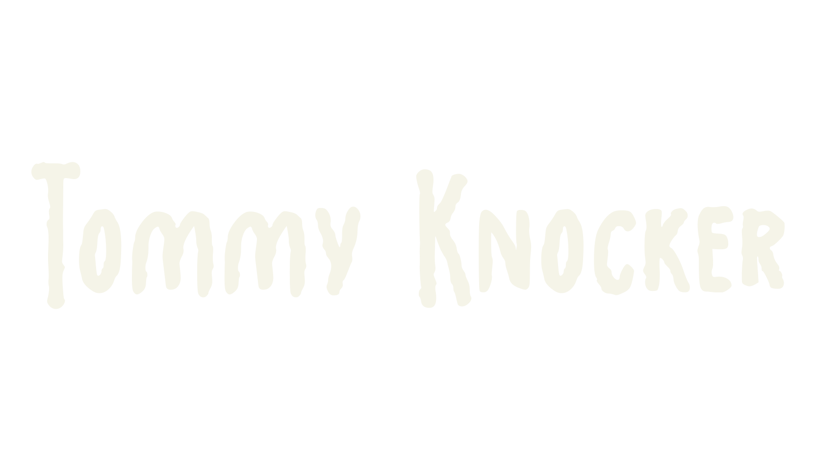 Tommy Knocker, handwritten font preview