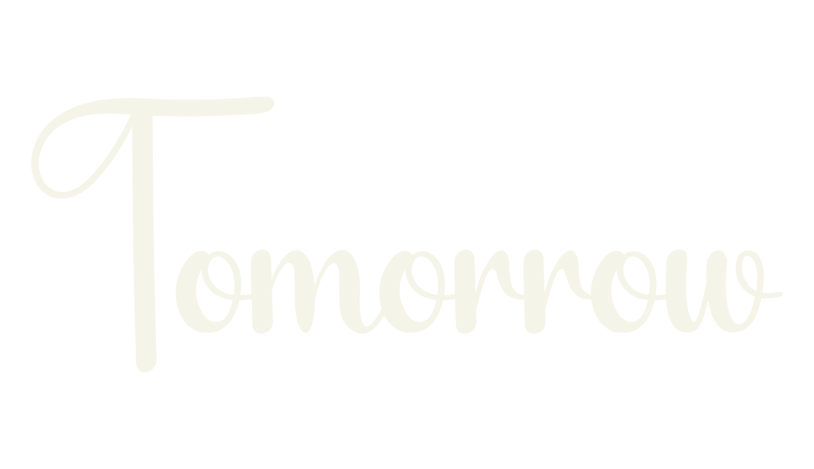 Tomorrow, calligraphy font preview