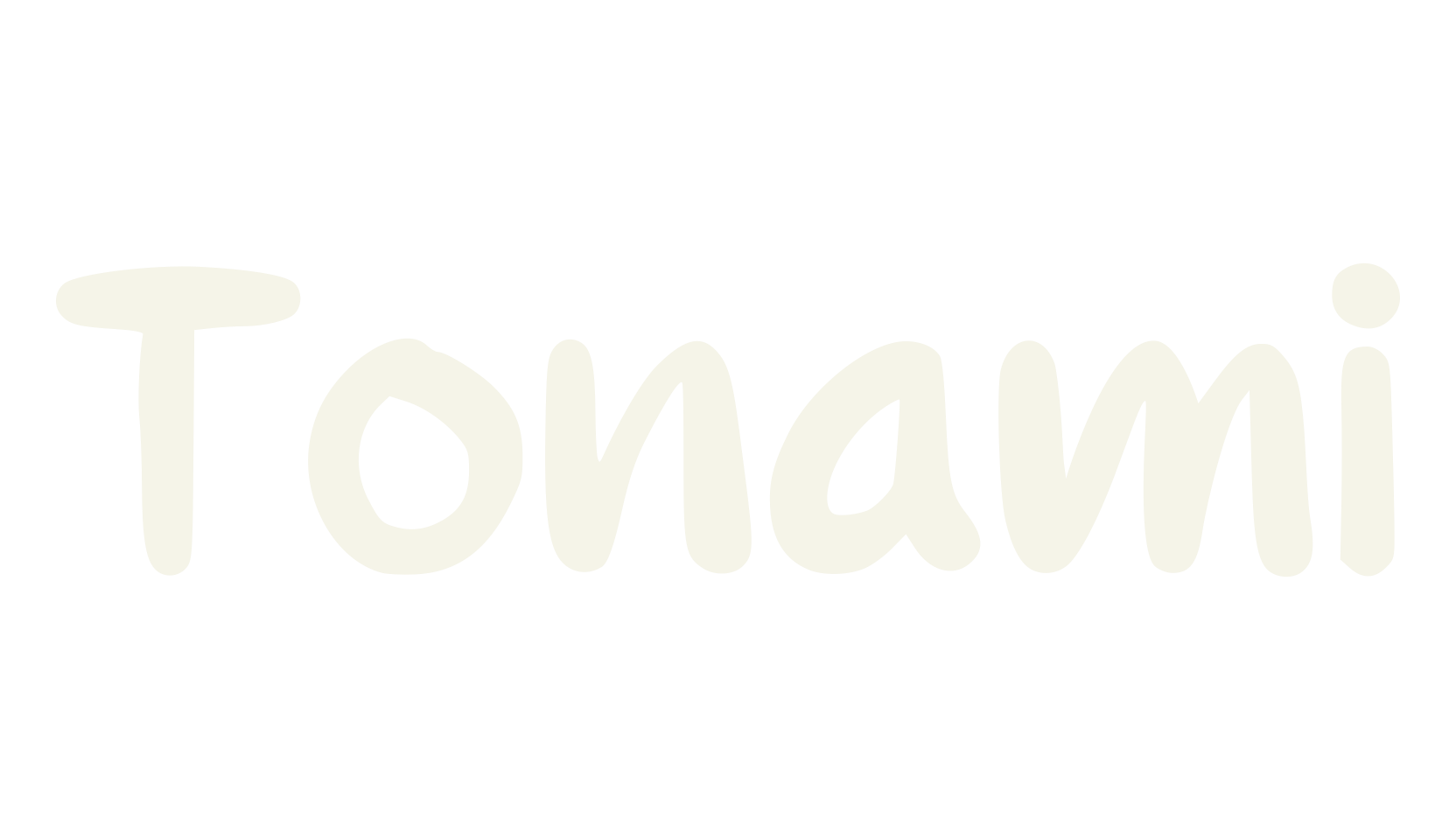 Tonami, handwriting font preview