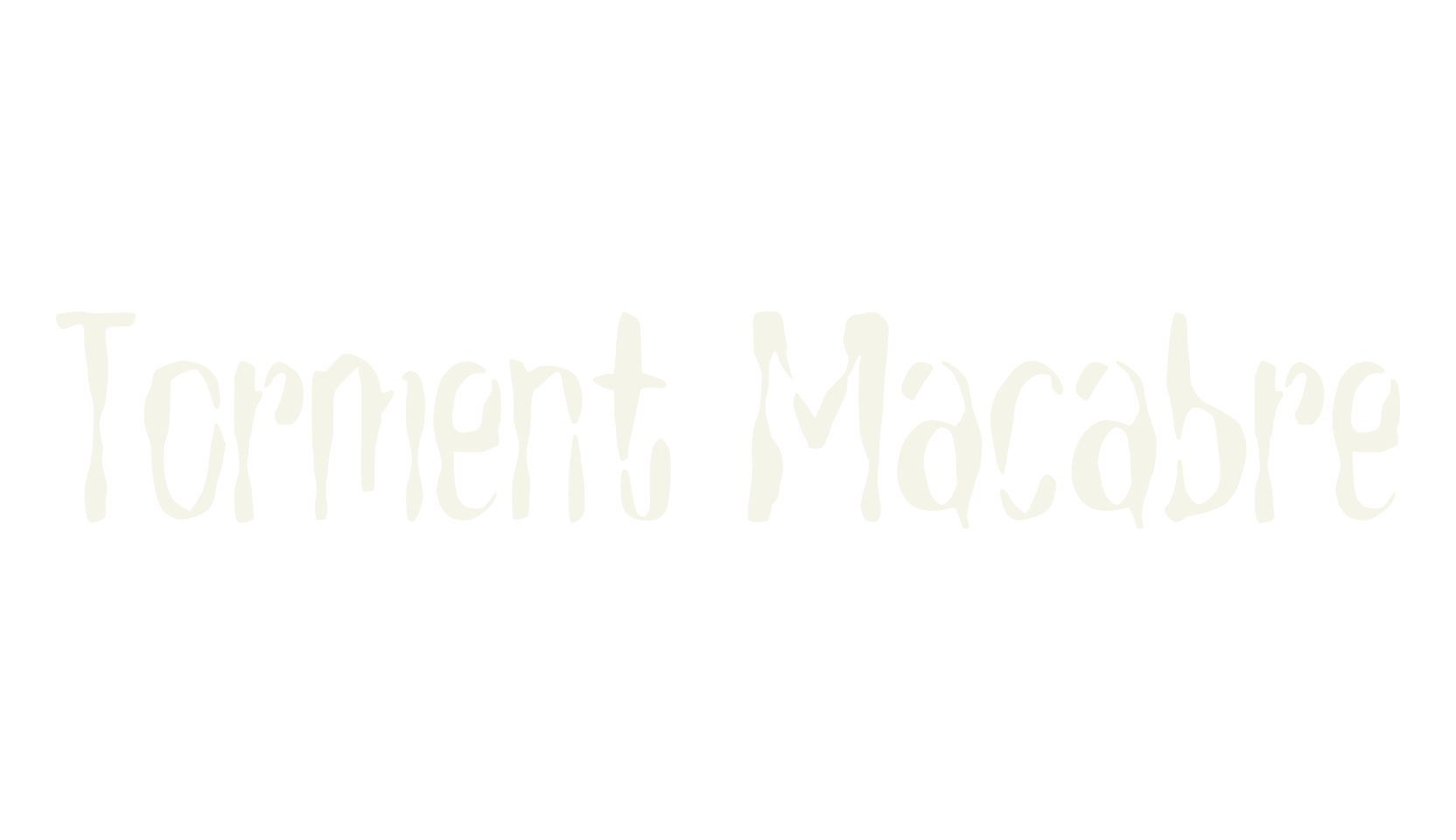 Torment Macabre, horror font preview