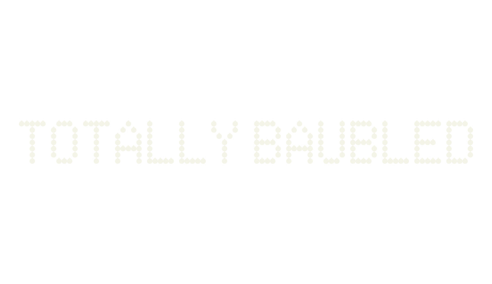 TOTALLY BAUBLED, christmas font preview