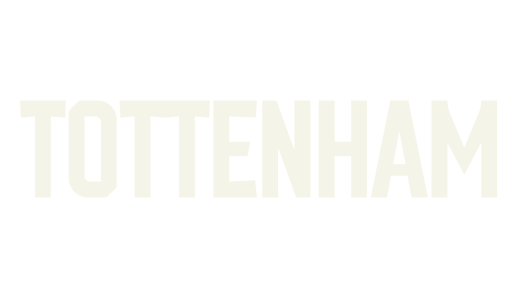 Tottenham, jersey font preview
