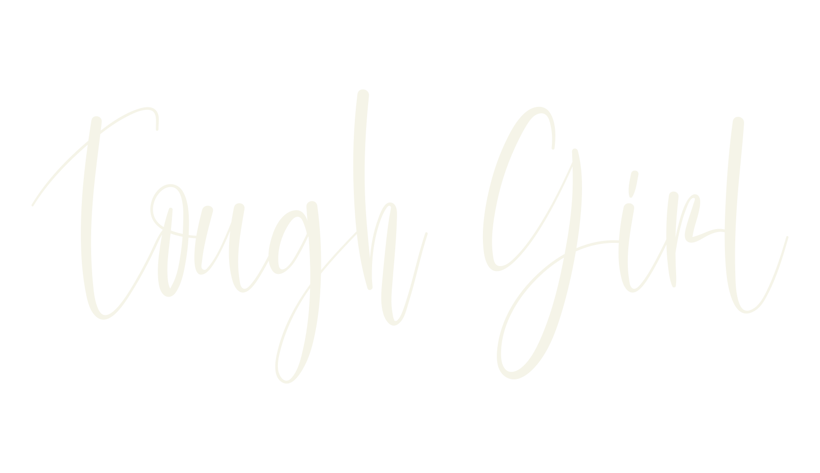 Tough Girl, script font preview