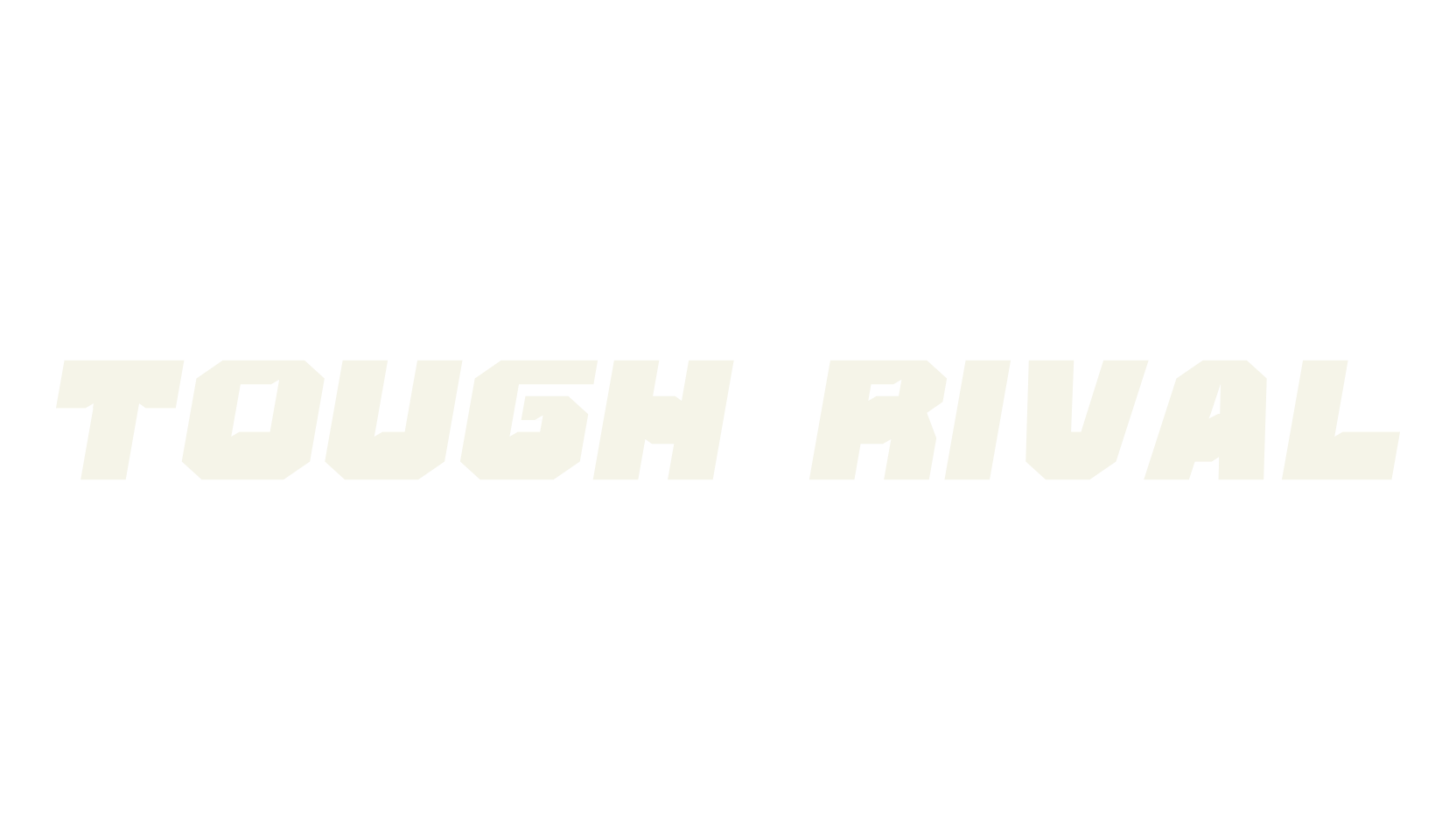 Tough Rival, racing font preview