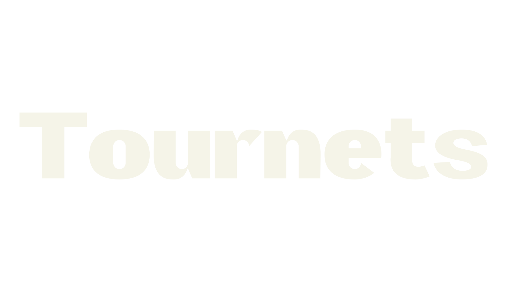 Tournets, lettering font preview