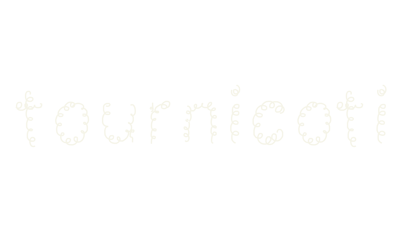 tournicoti, telephone cable font preview