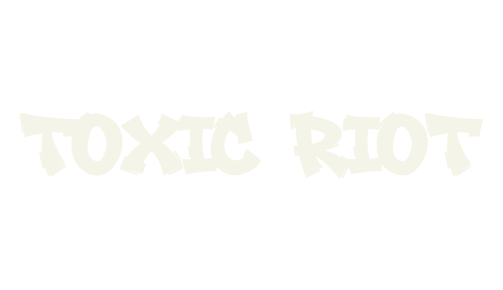 Toxic Riot, graffiti font preview