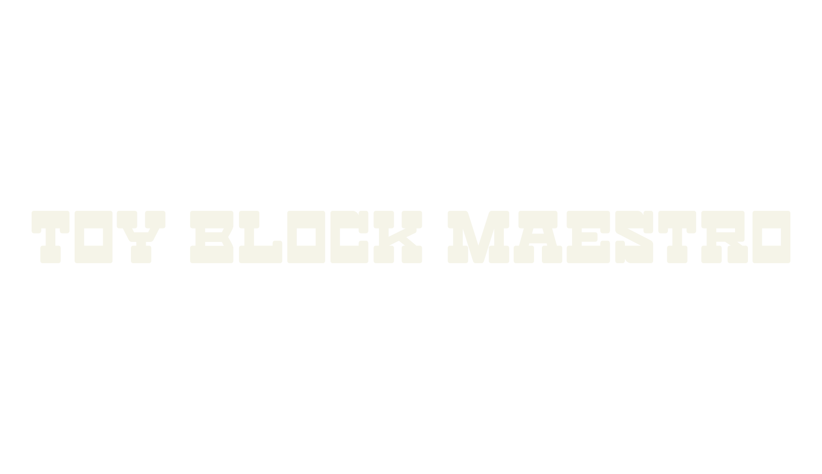 Toy Block Maestro, block font preview