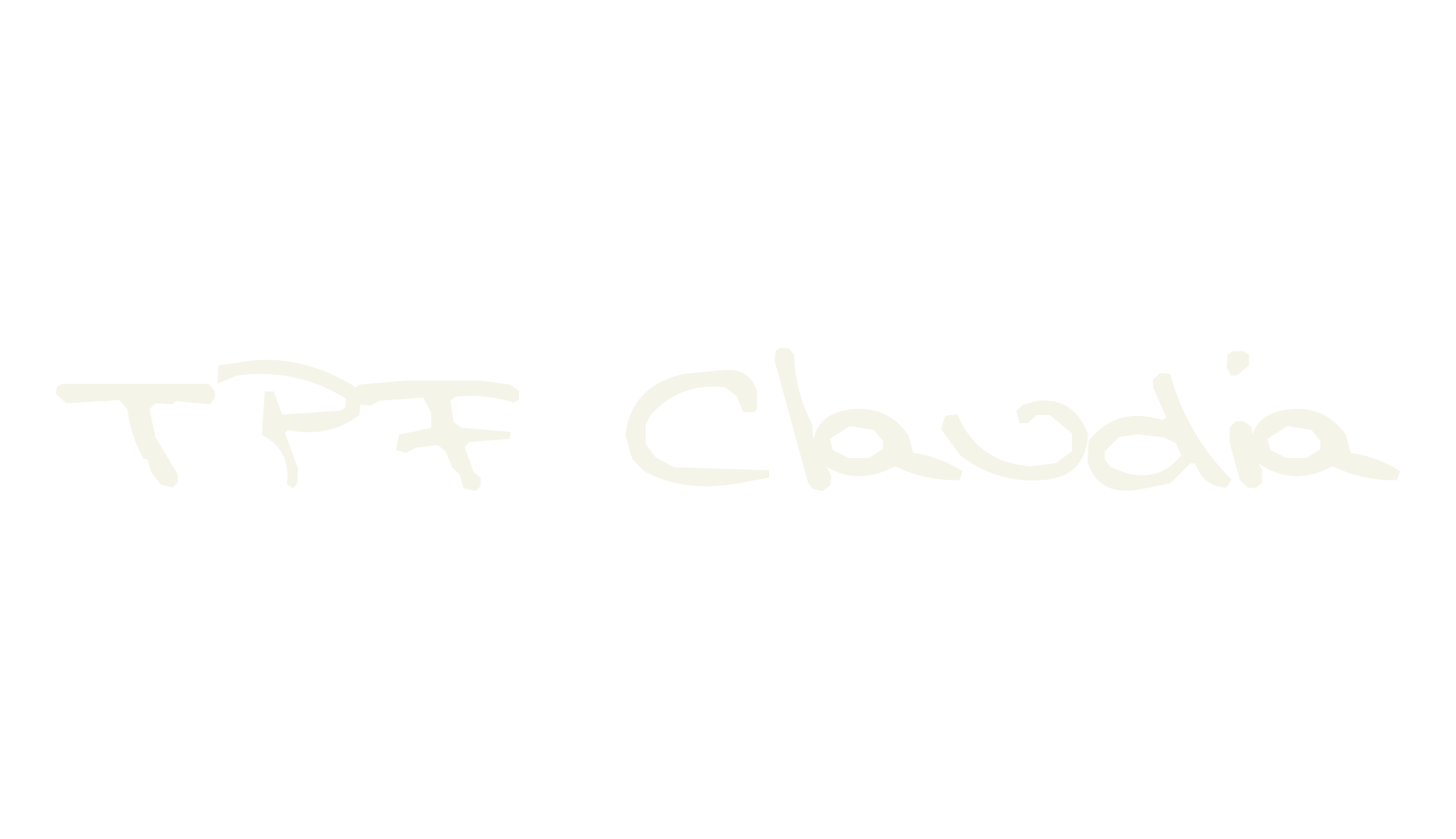 TPF Claudia, outline font preview