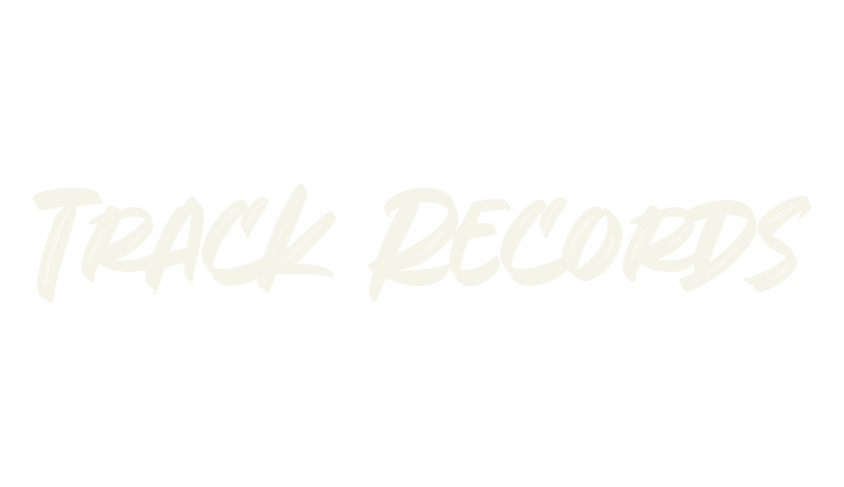 Track Records, handwritten font preview