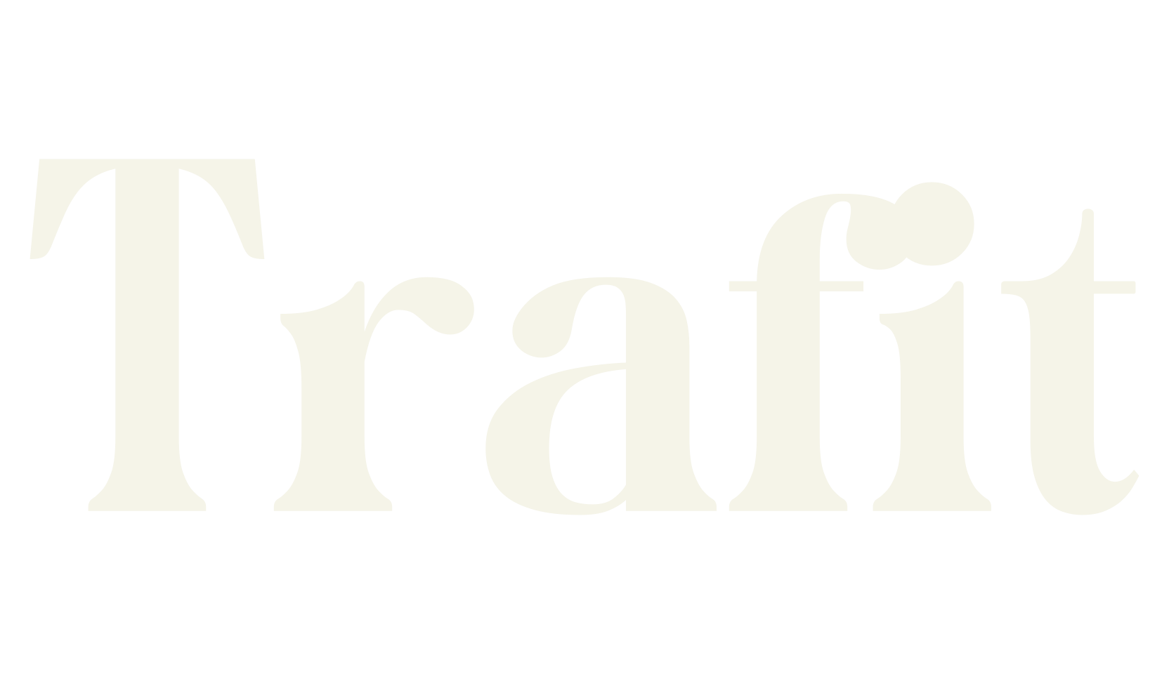 Trafit, serif font preview