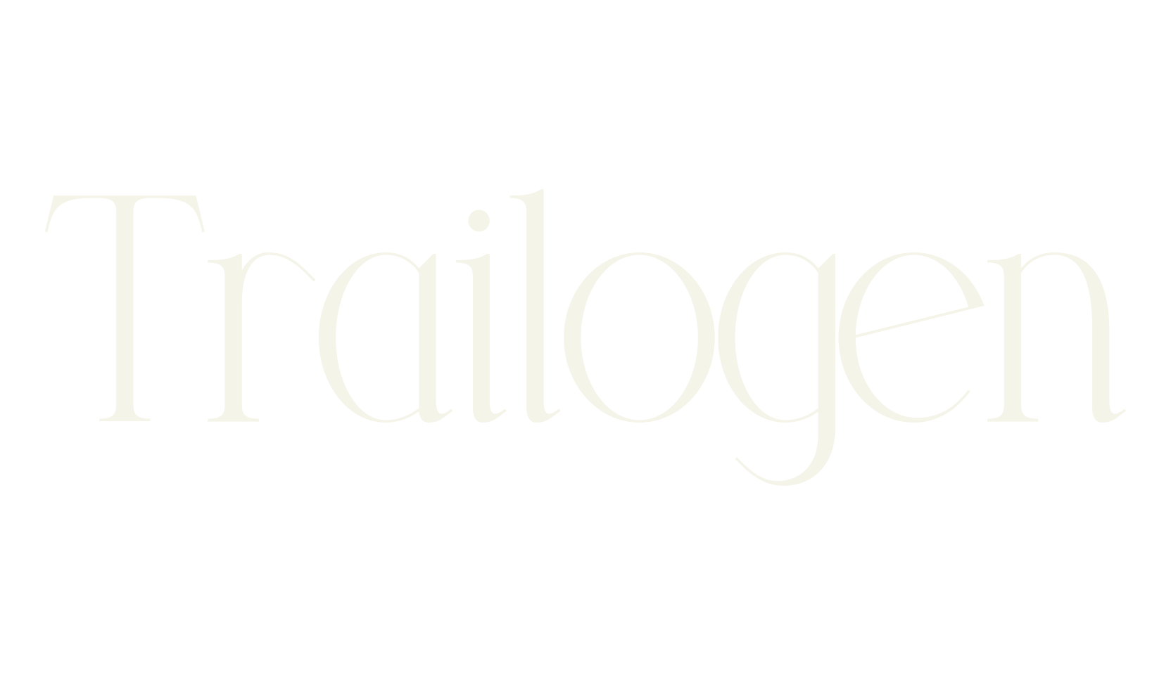 Trailogen, serif font preview