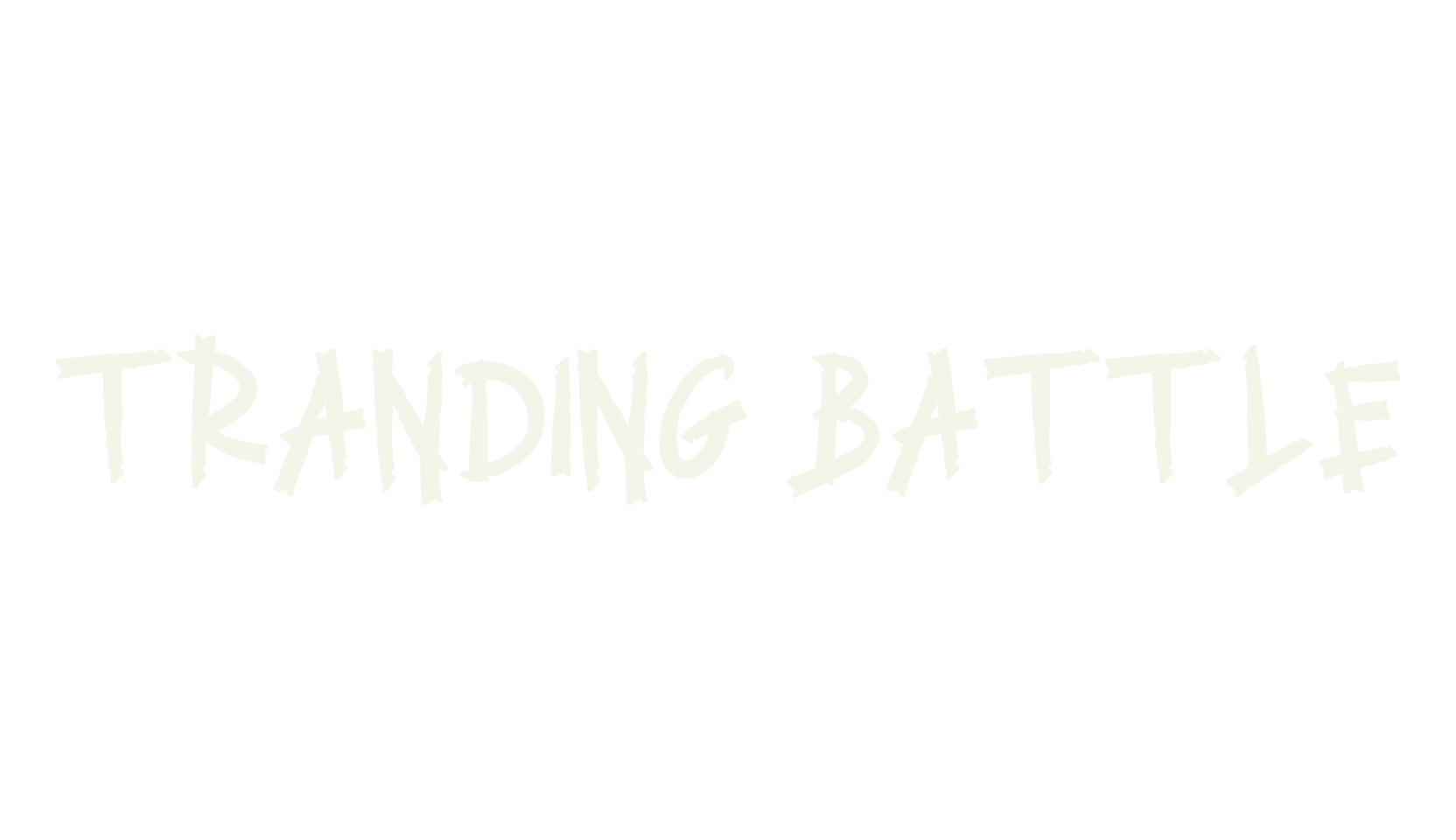 TRANDING BATTLE, graffiti font preview