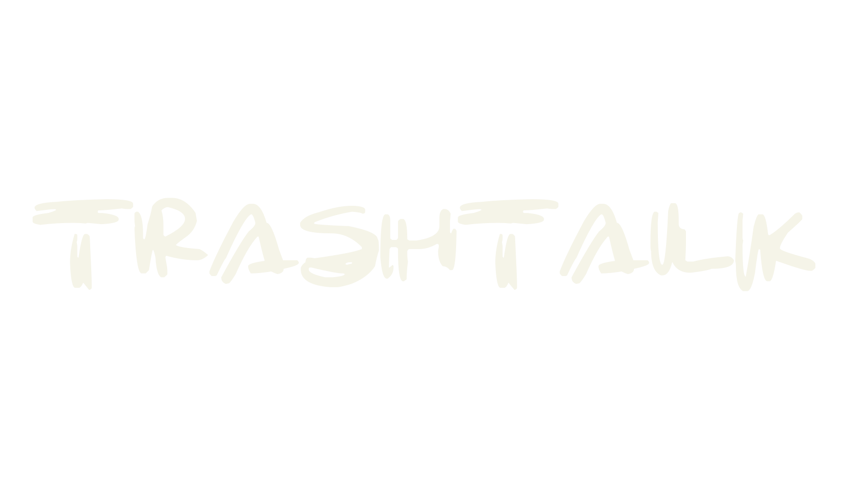 Trashtalk, handwritten font preview