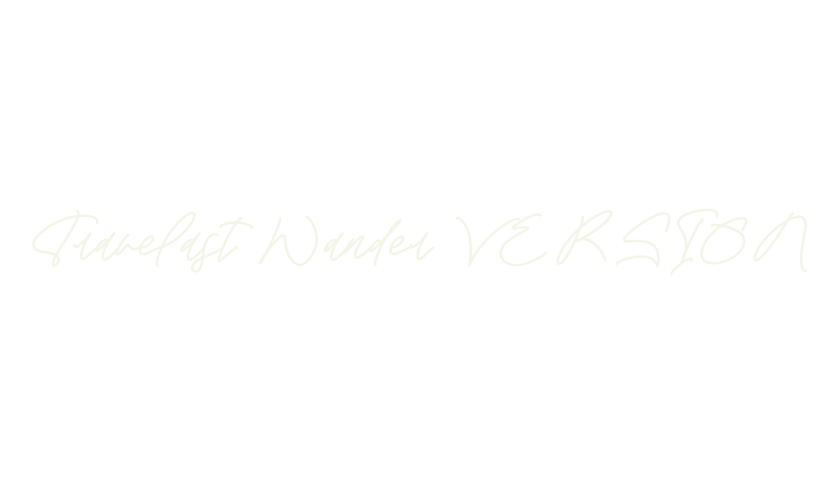 Travelast Wander VERSION, script font preview