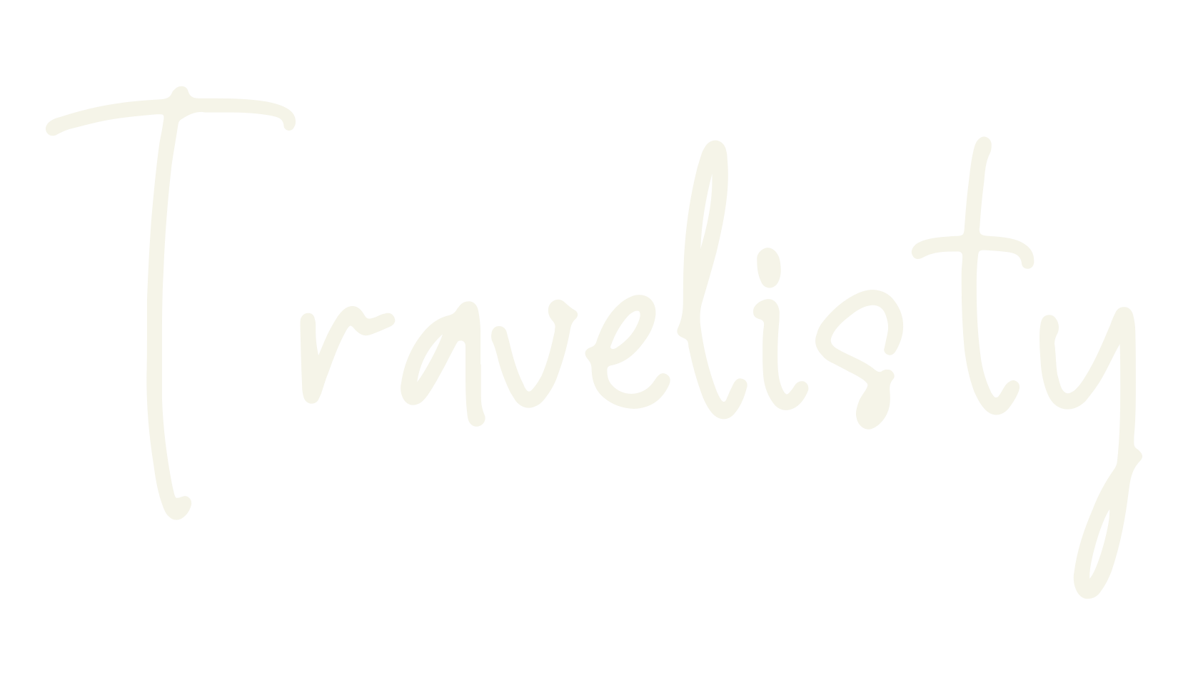 Travelisty, script font preview