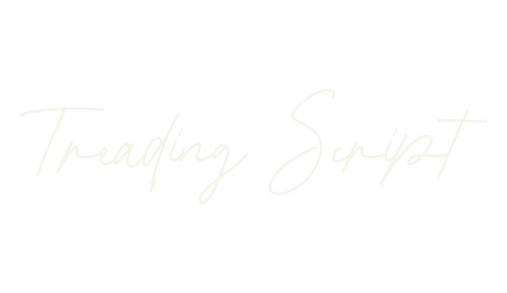 Treading Script, script font preview