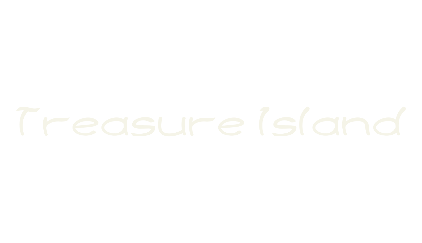 Treasure Island, display market font preview