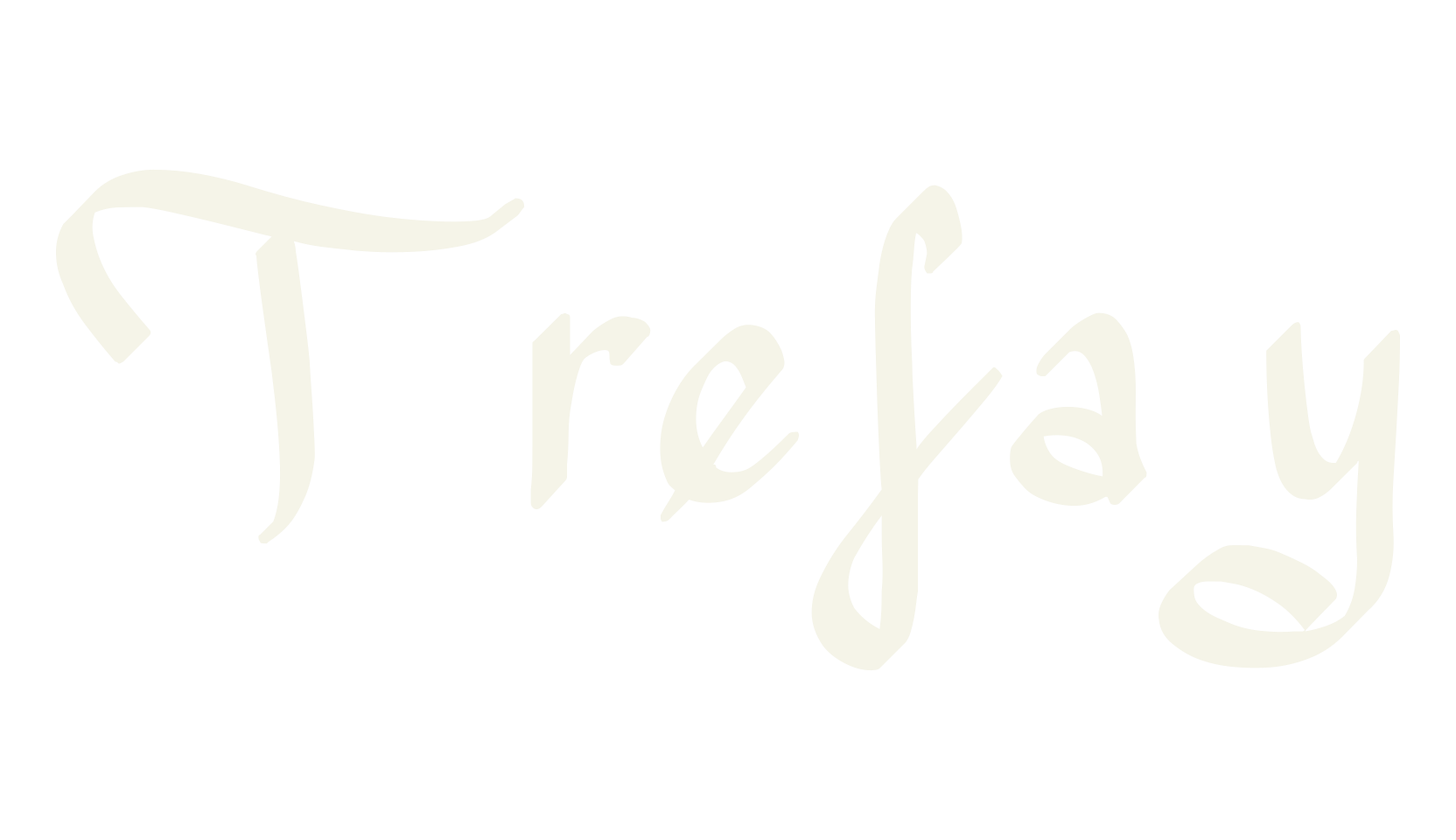 Trefay, display font preview