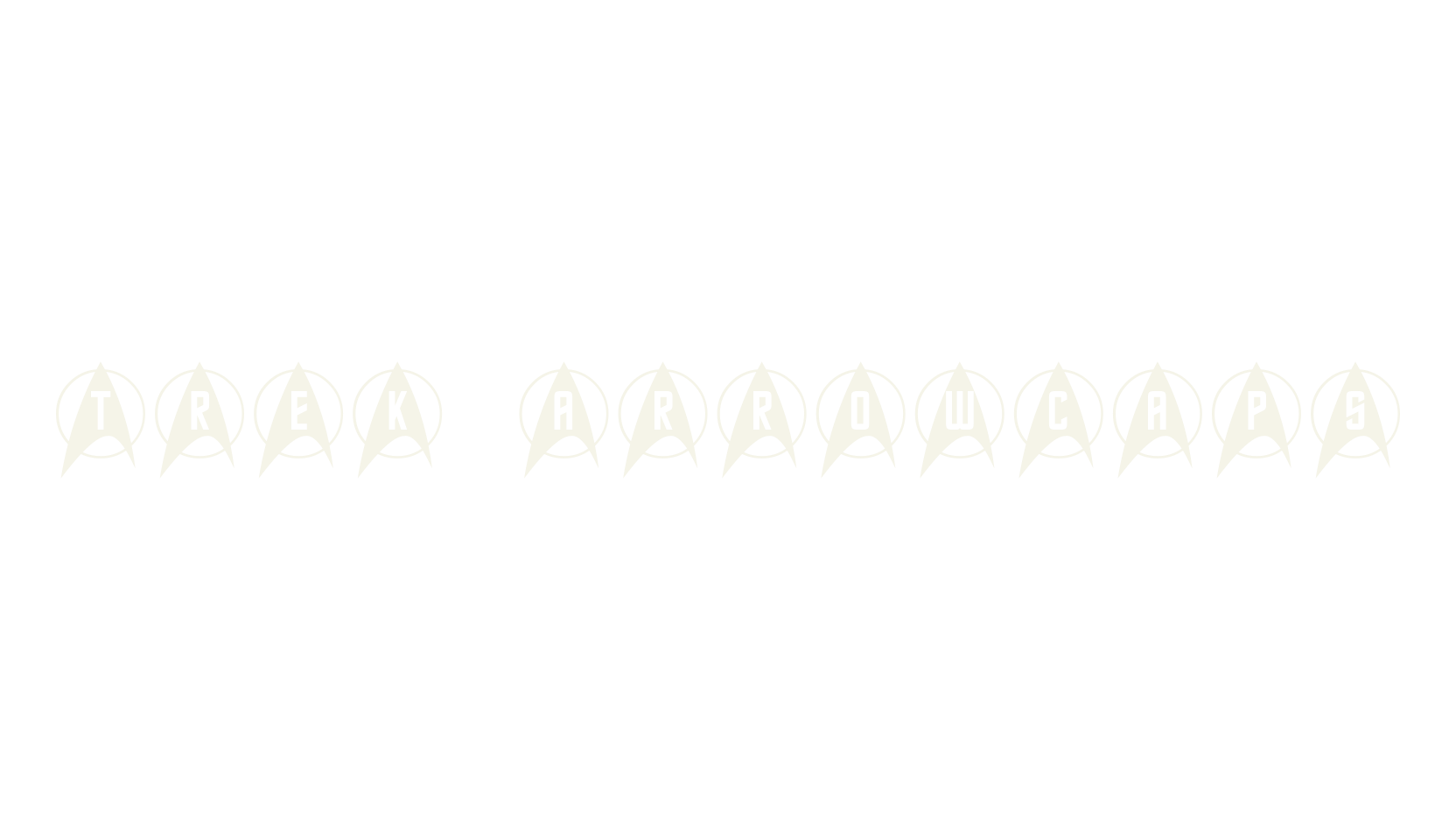 Trek Arrowcaps, display market font preview