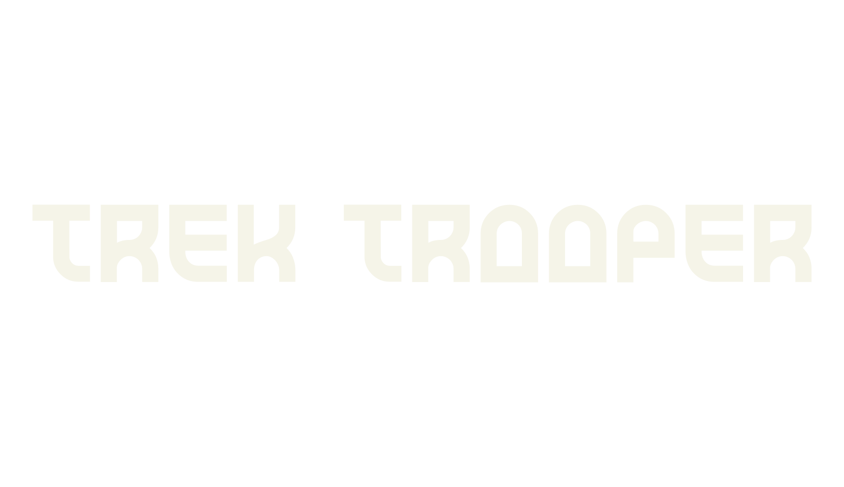 Trek Trooper, display market font preview