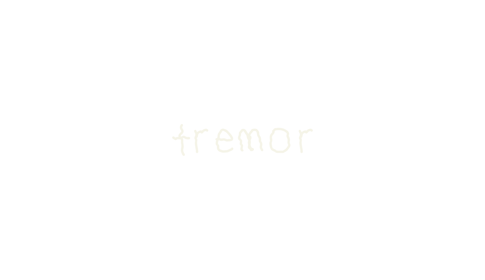 tremor, cartoon font preview