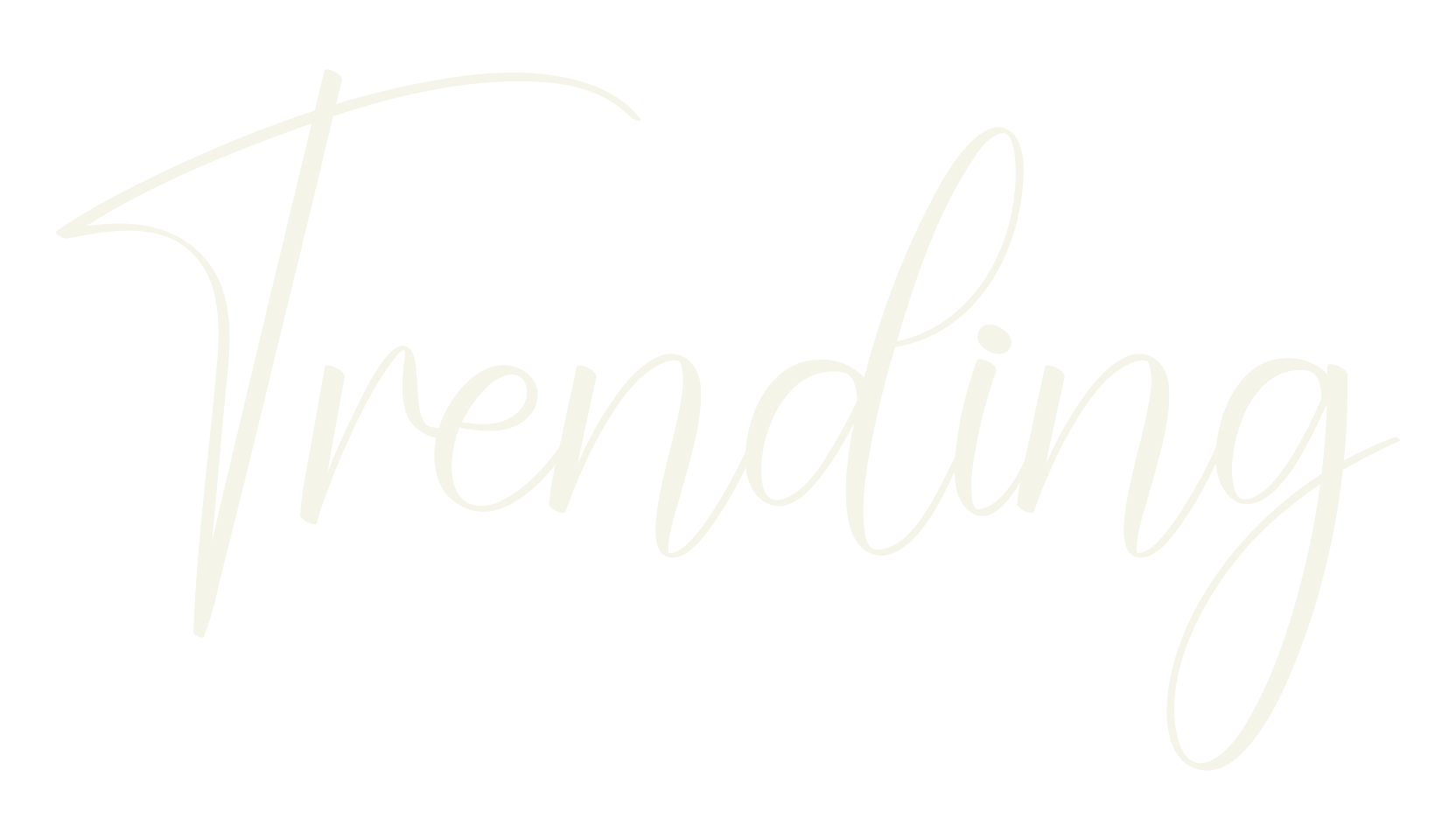 Trending, calligraphy font preview