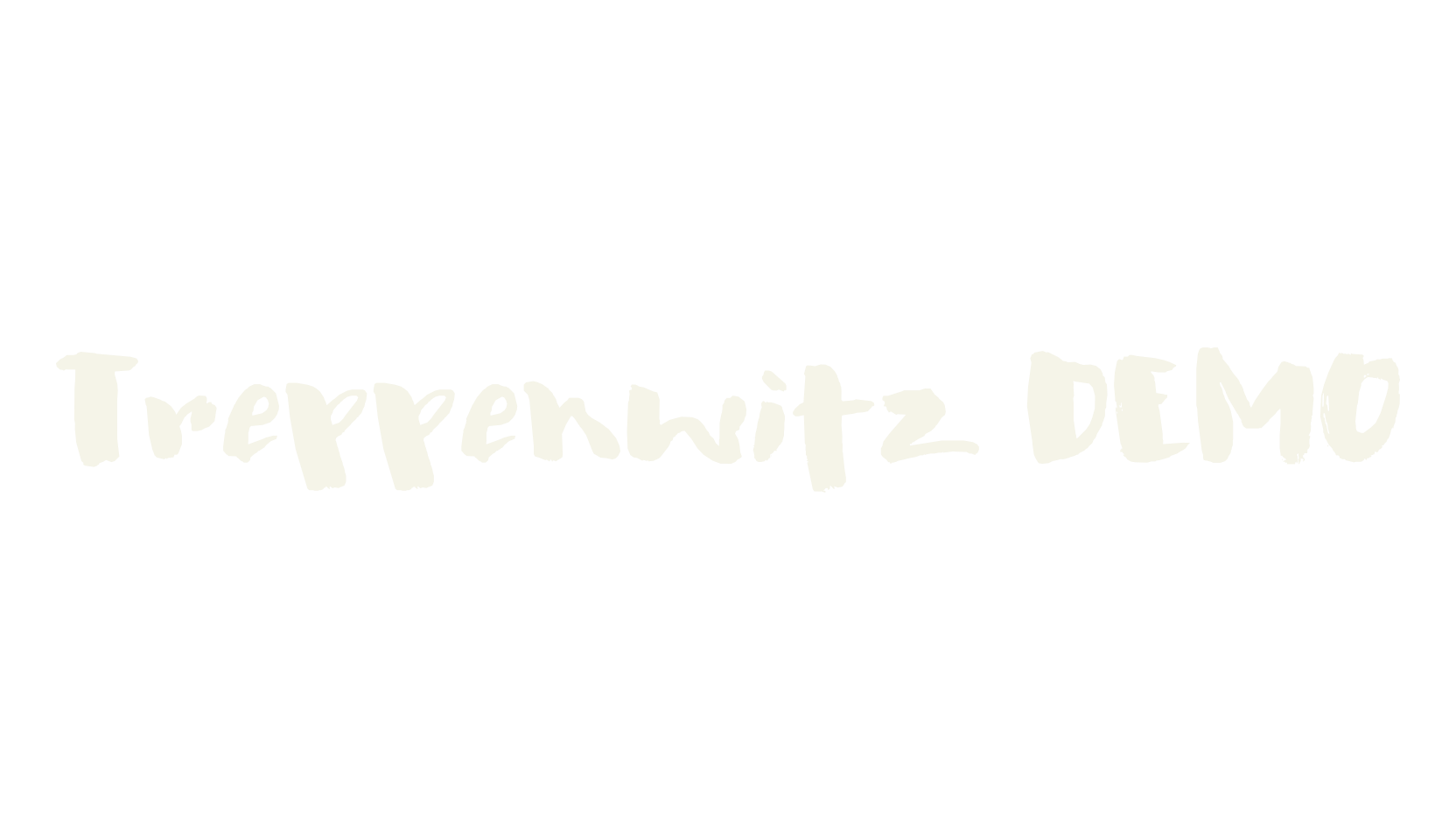 Treppenwitz DEMO, handwritten font preview