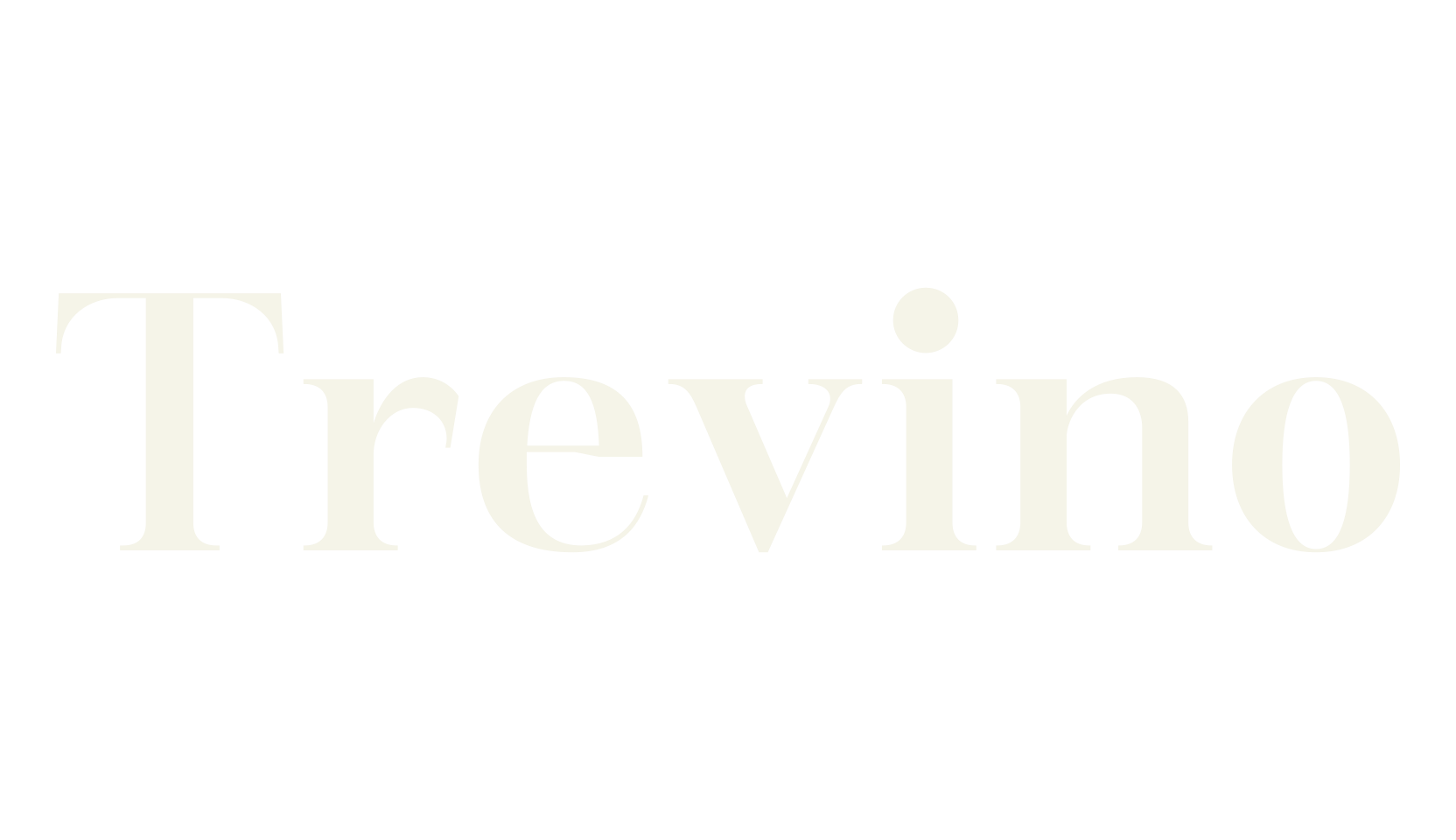 Trevino, serif font preview