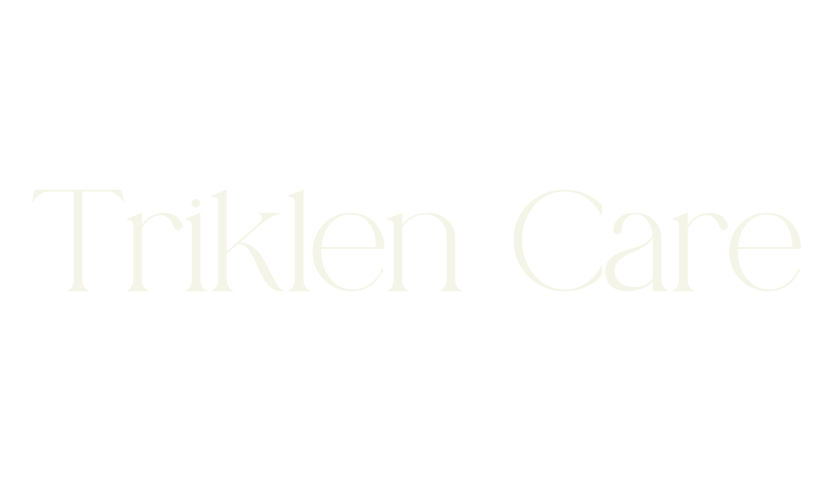Triklen Care, vintage font preview