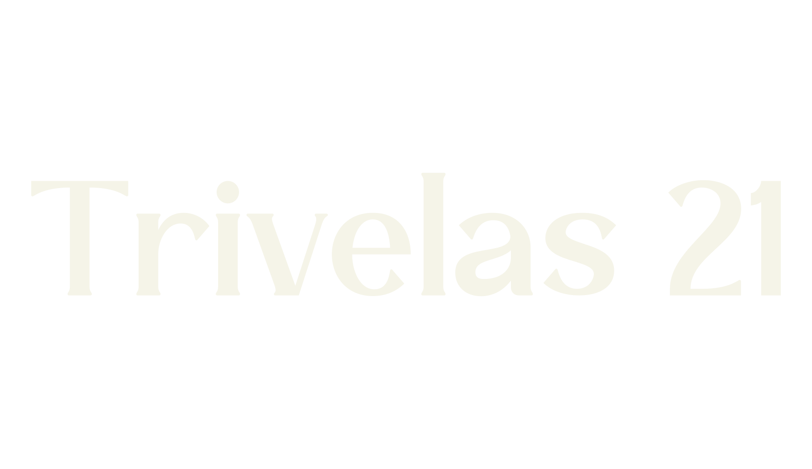 Trivelas 21, jersey font preview
