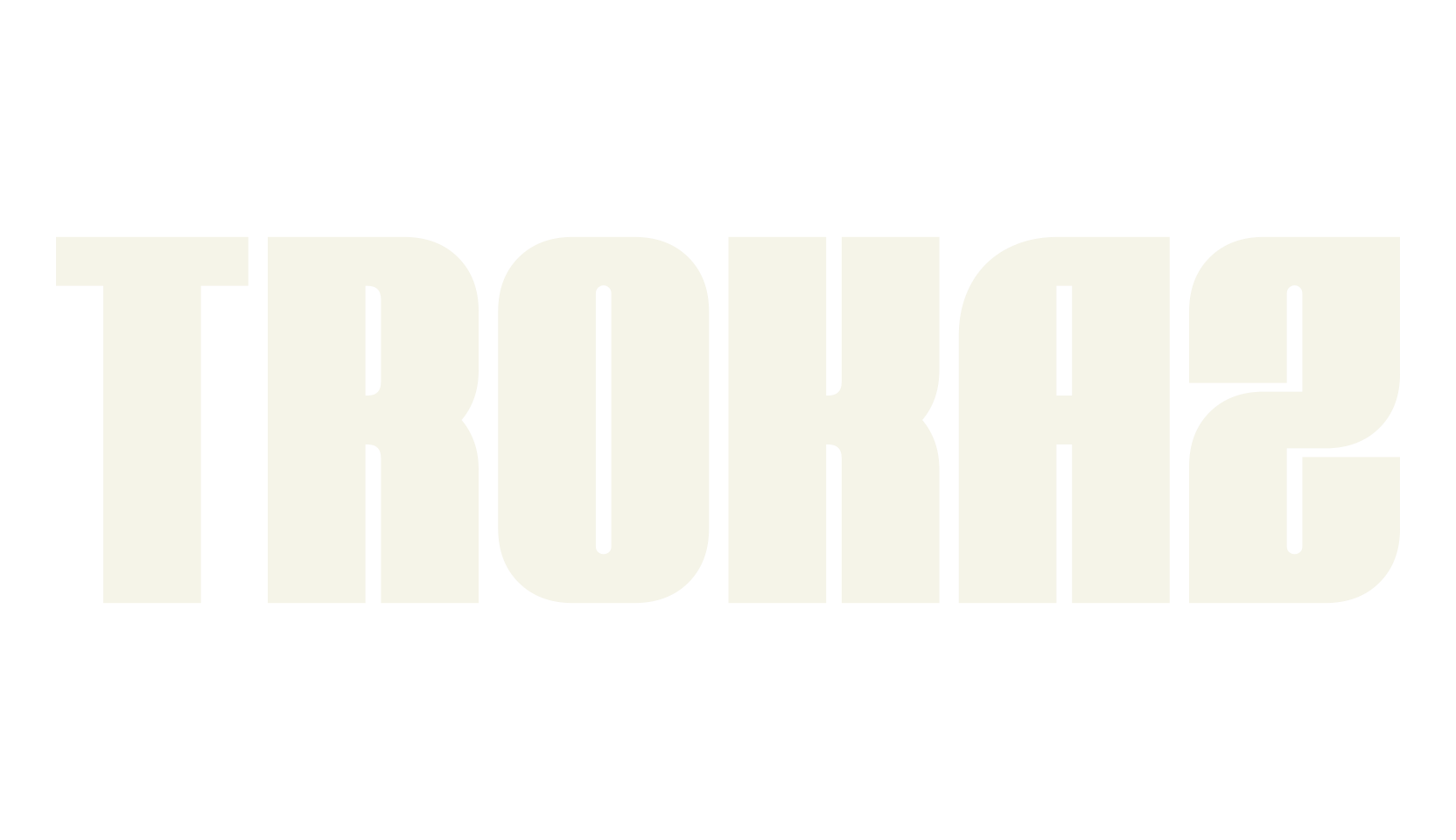 TROKAZ, bold font preview