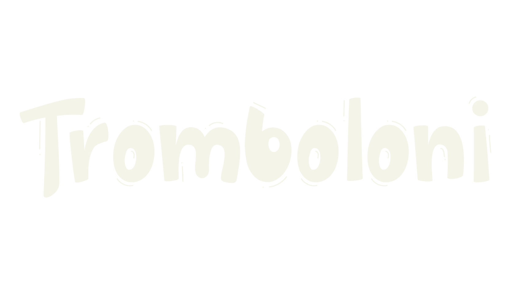 Tromboloni, bubble letters font preview
