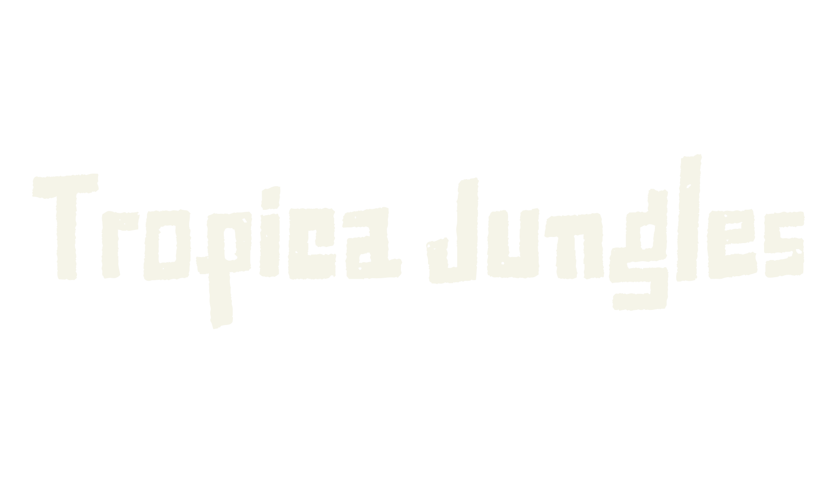 Tropica Jungles, display market font preview