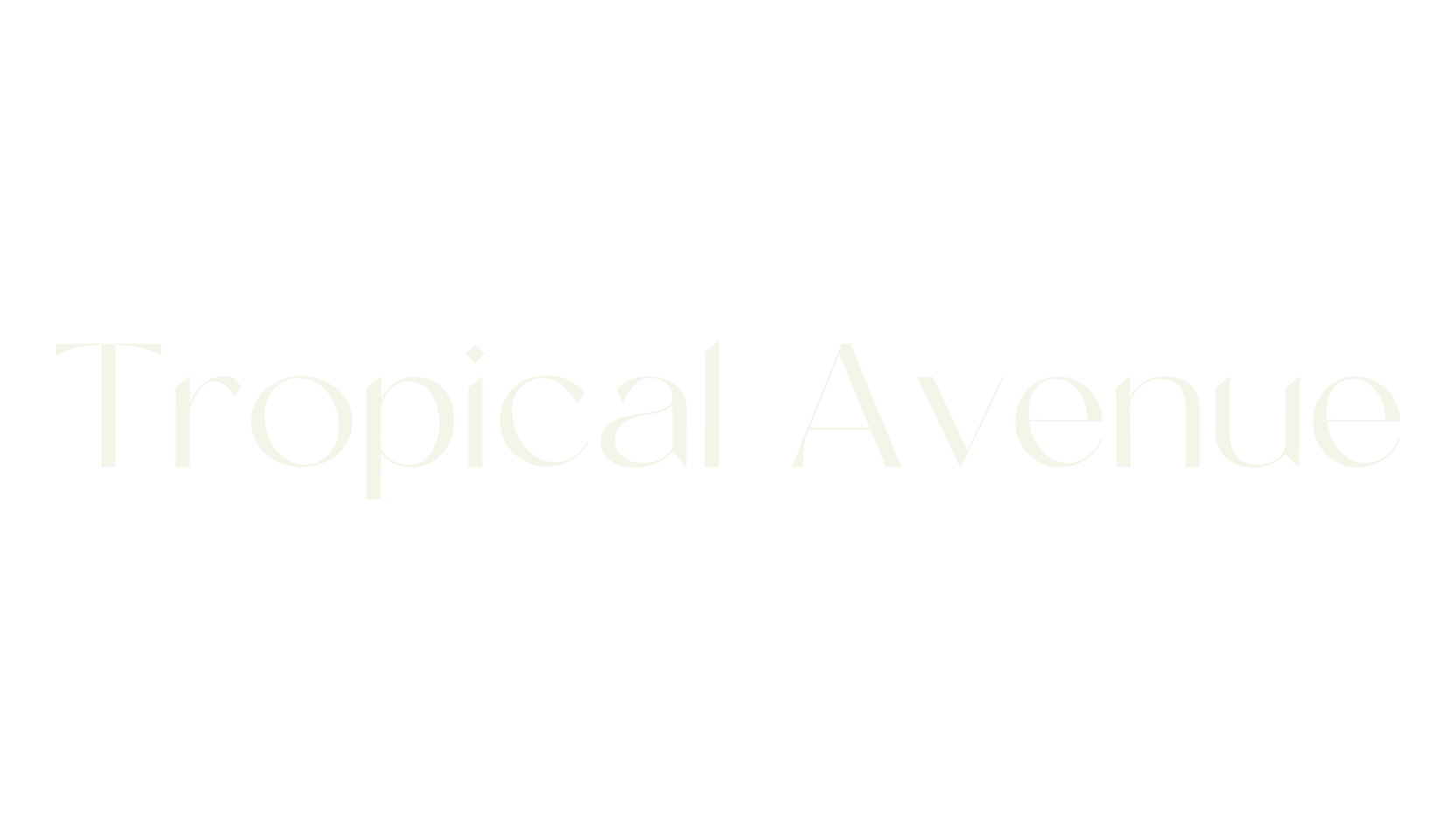 Tropical Avenue, sans serif font preview