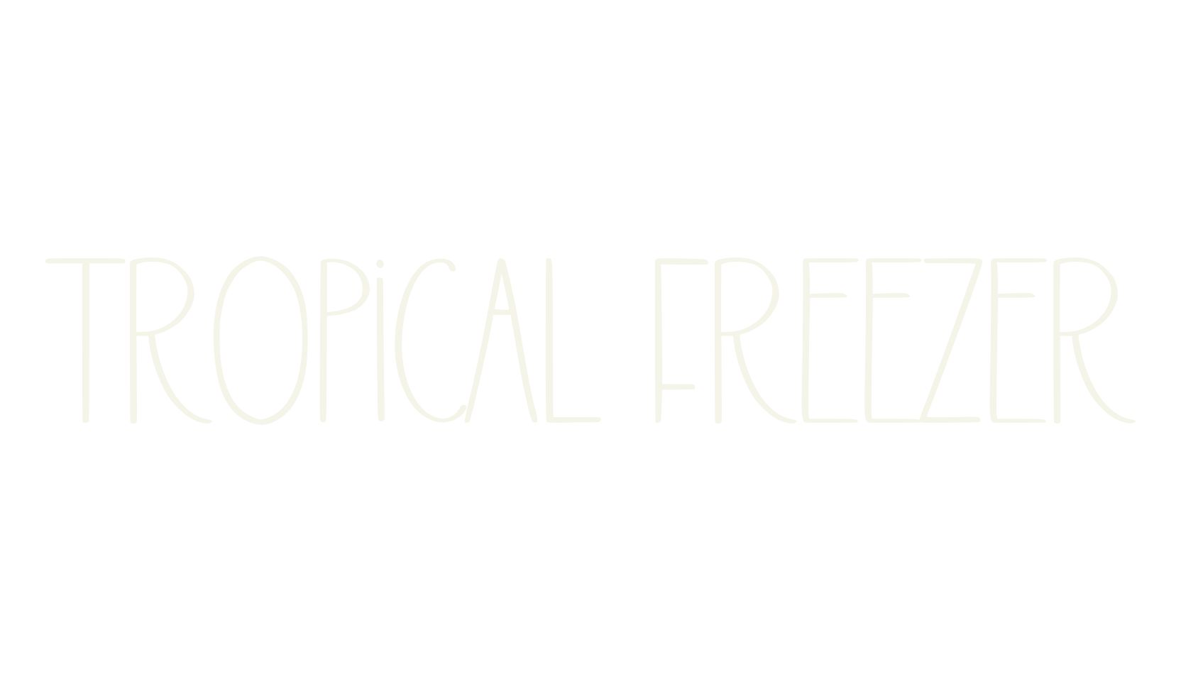 Tropical Freezer, elegant font preview