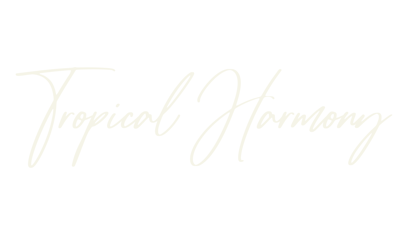 Tropical Harmony, fashion script font preview