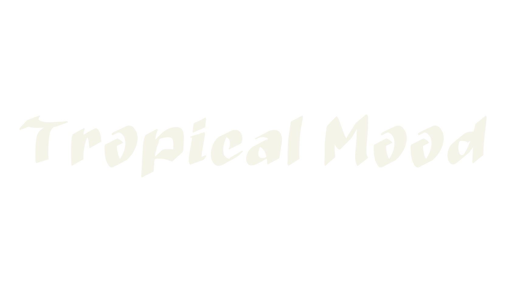 Tropical Mood, christmas font preview