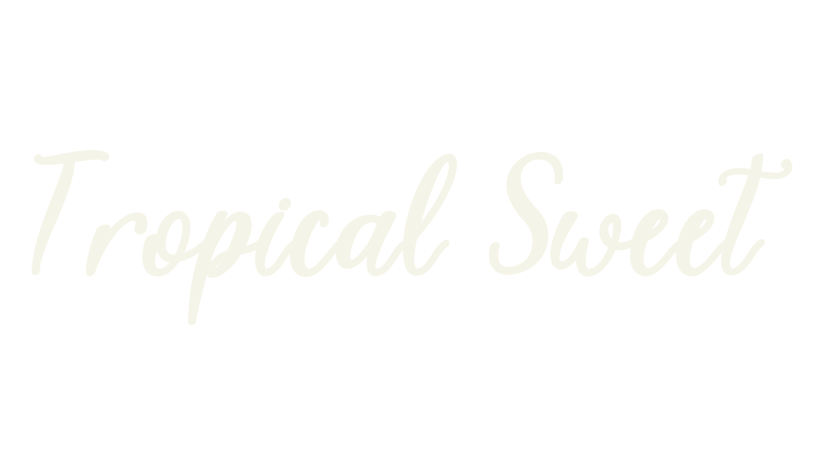 Tropical Sweet, cursive font preview