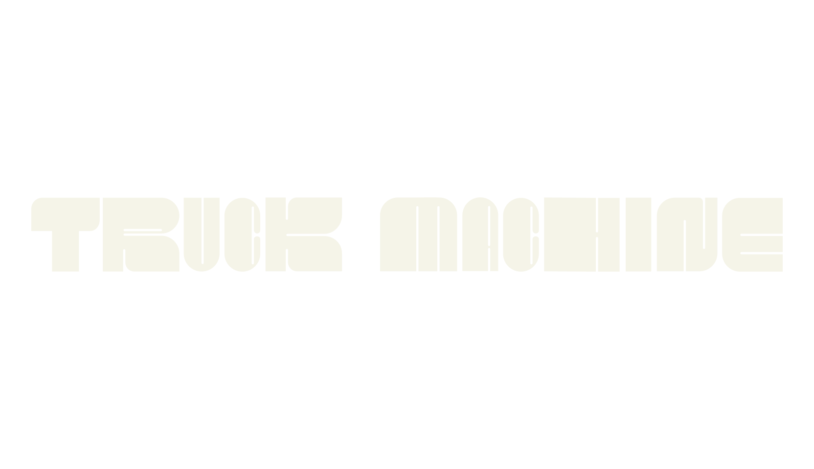 TRUCK MACHINE, bold font preview