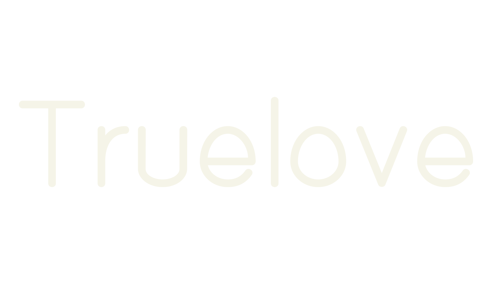 Truelove, modern font preview