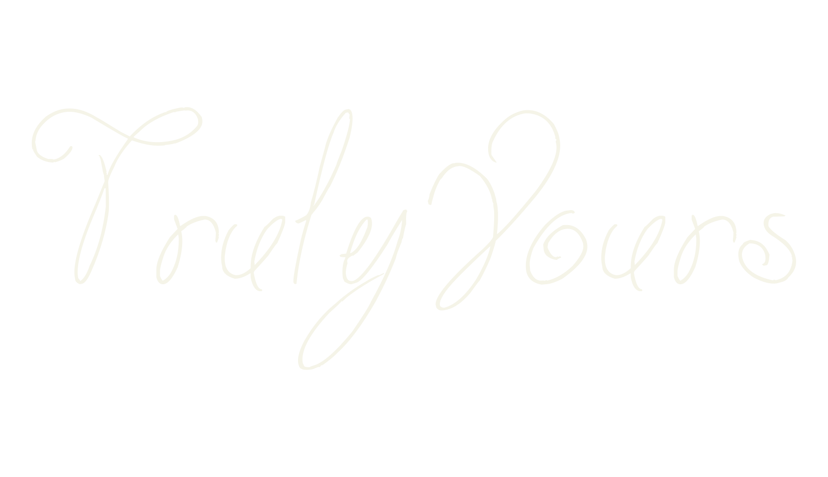 Truly Yours, fashion script font preview