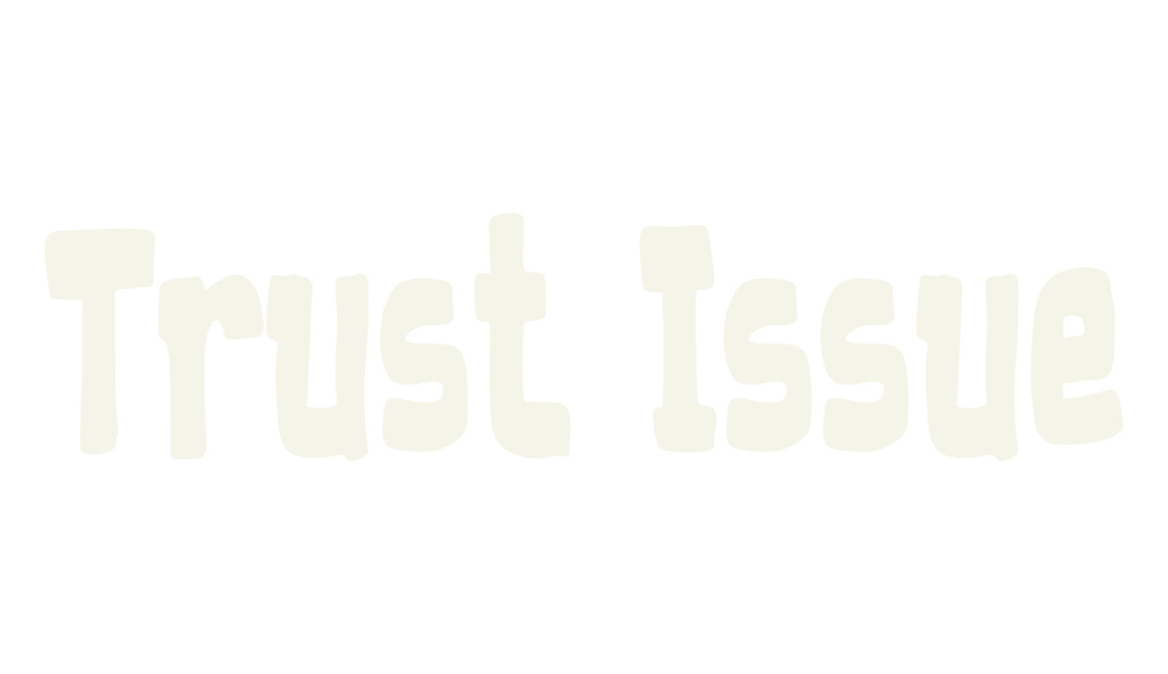 Trust Issue, cool font preview
