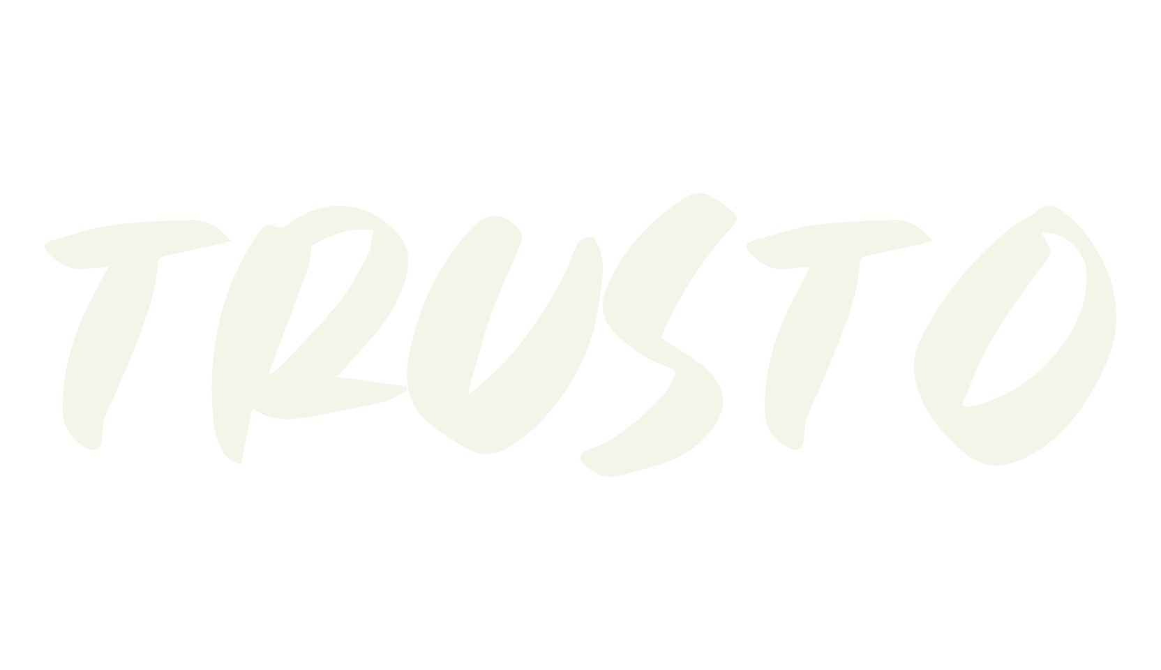 Trusto, brush font preview