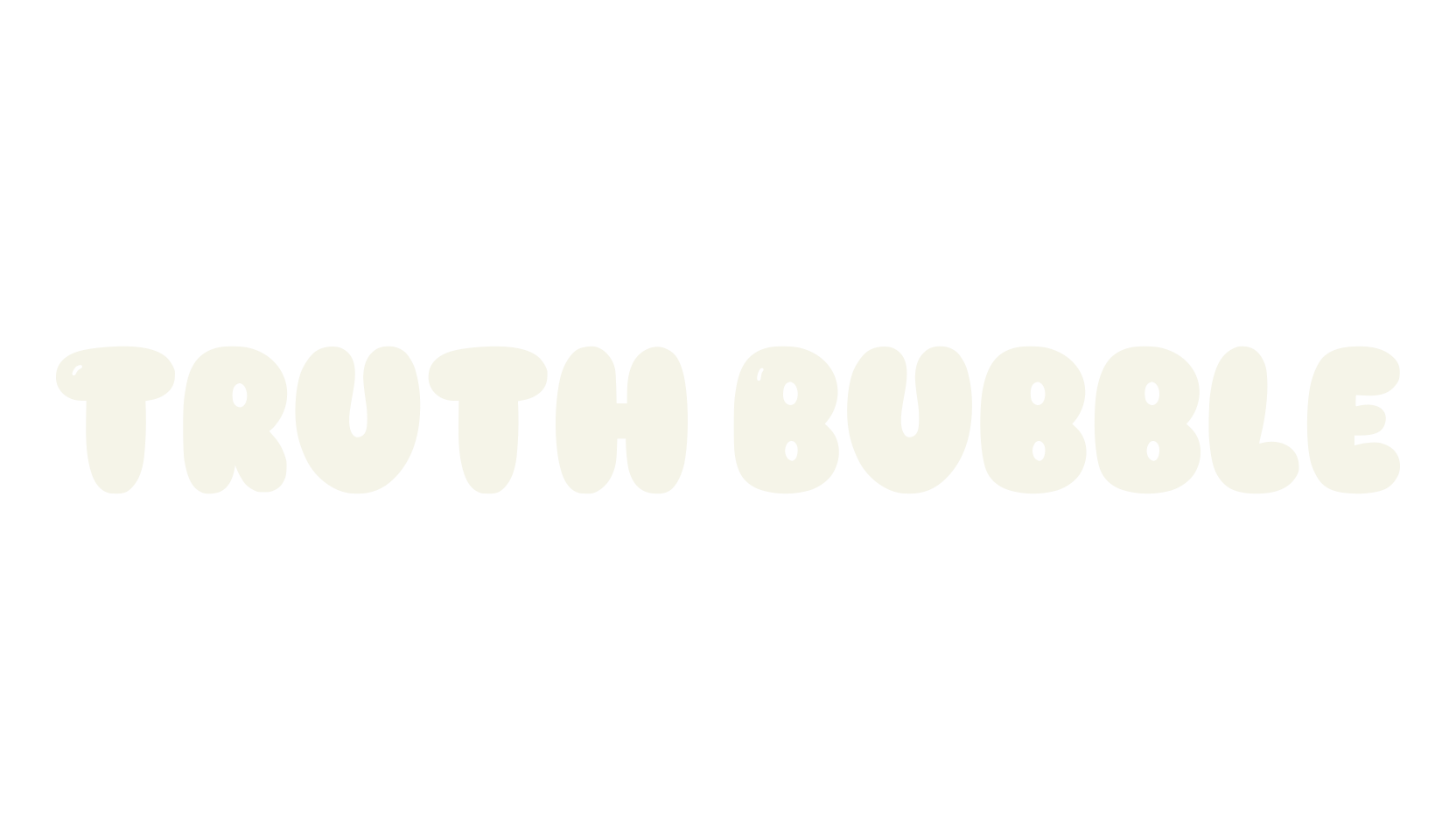Truth Bubble, bubble font preview