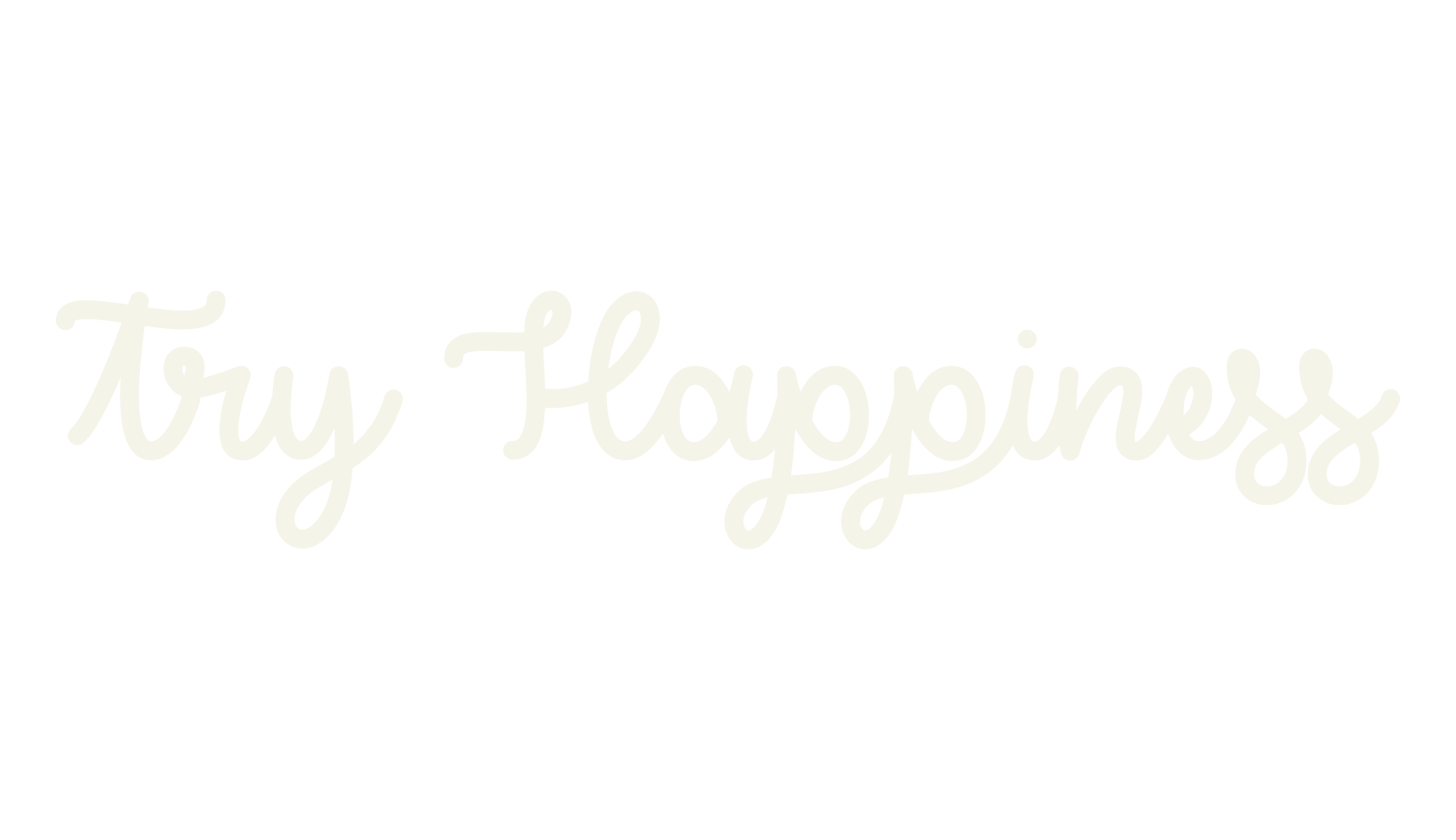 Try Happiness, fashion script font preview