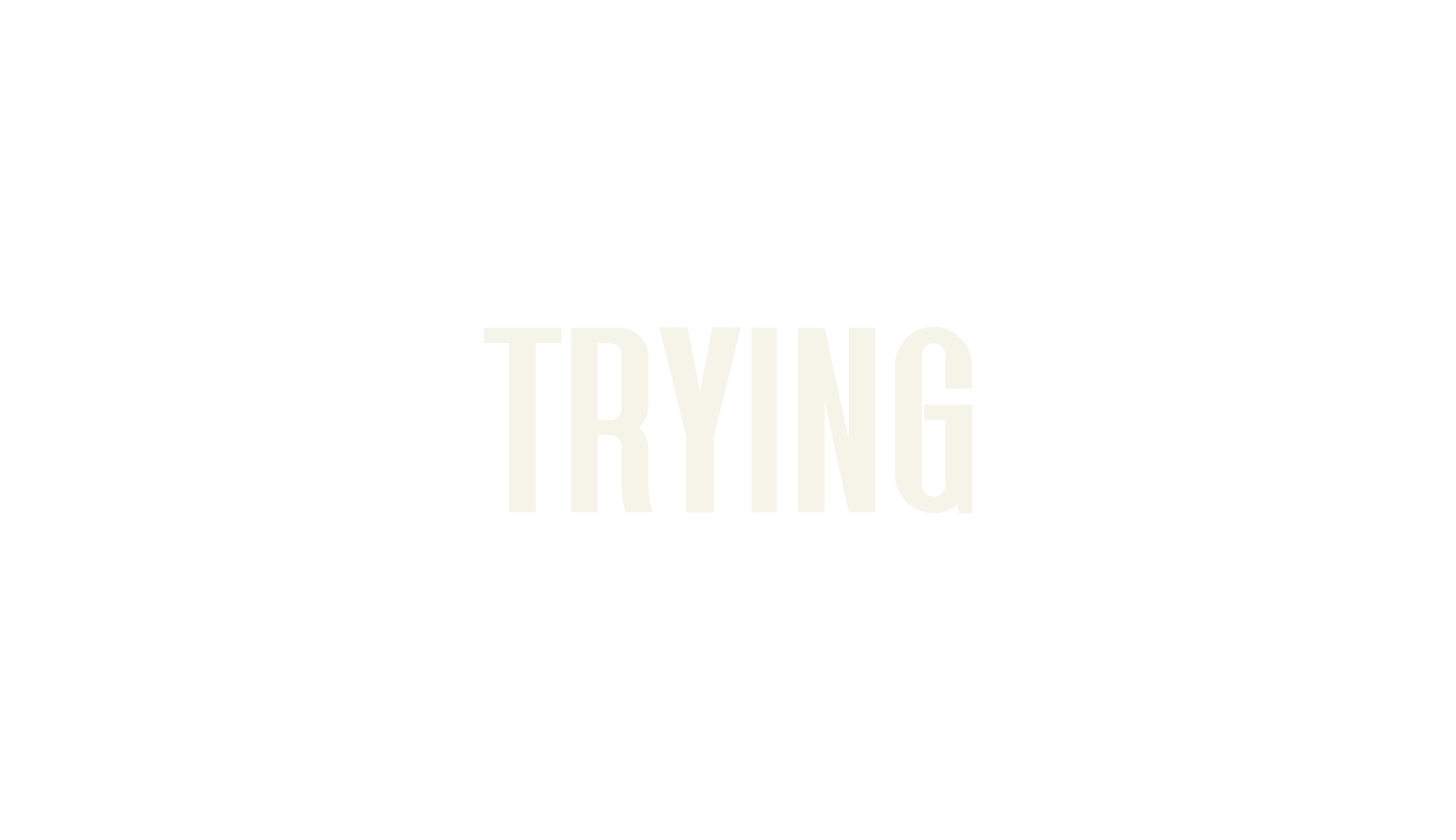Trying, condensed font preview