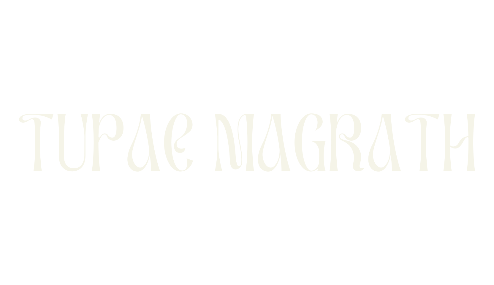 TUPAC MAGRATH, serif font preview