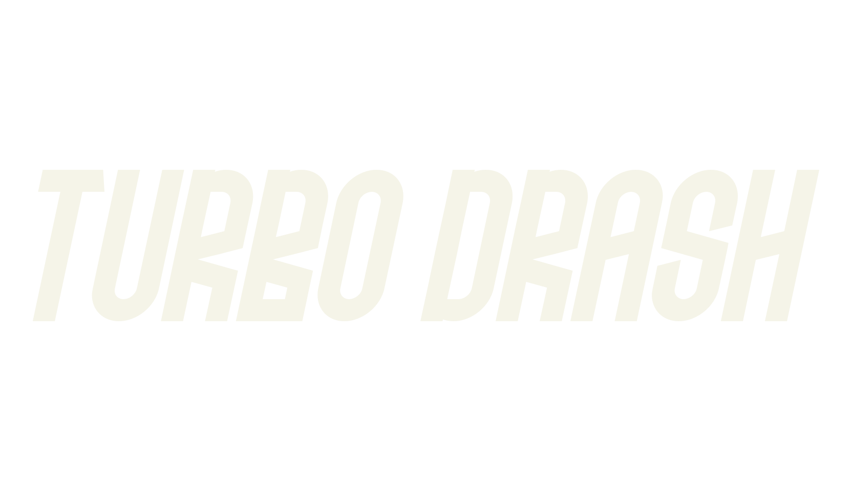 Turbo Drash, jersey font preview