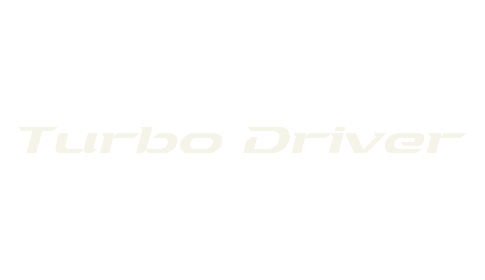 Turbo Driver, techno font preview